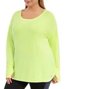 Ideology woman’s Heathered Long Sleeves T shirt 2X